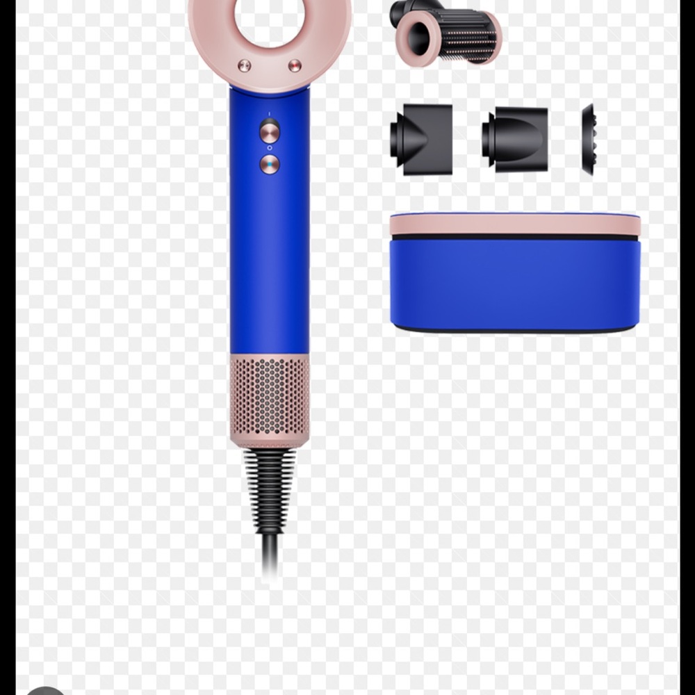 Dyson Blue and Pink Hair Dryer Set